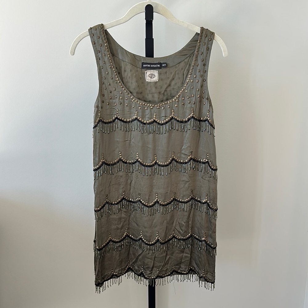Antik Batik 38/S Dress Hippie Chic Silk Drees